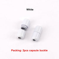 2Pcs/1Set Metal Capsule lock Accessories Elastic Shoelaces for Sneakers No Tie Shoelace