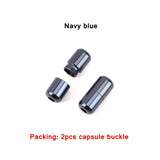 2Pcs/1Set Metal Capsule lock Accessories Elastic Shoelaces for Sneakers No Tie Shoelace