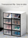6 Packs Transparent Shoe Box Shoes Organizers