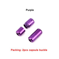 2Pcs/1Set Metal Capsule lock Accessories Elastic Shoelaces for Sneakers No Tie Shoelace