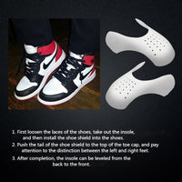 1 Pair Anti Crease Protector For Sneakers Toe Caps