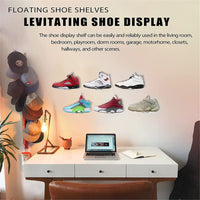 Floating Shoe Display Stand 6Pcs Acrylic Shoe Shelf // Wall Levitating Sneaker